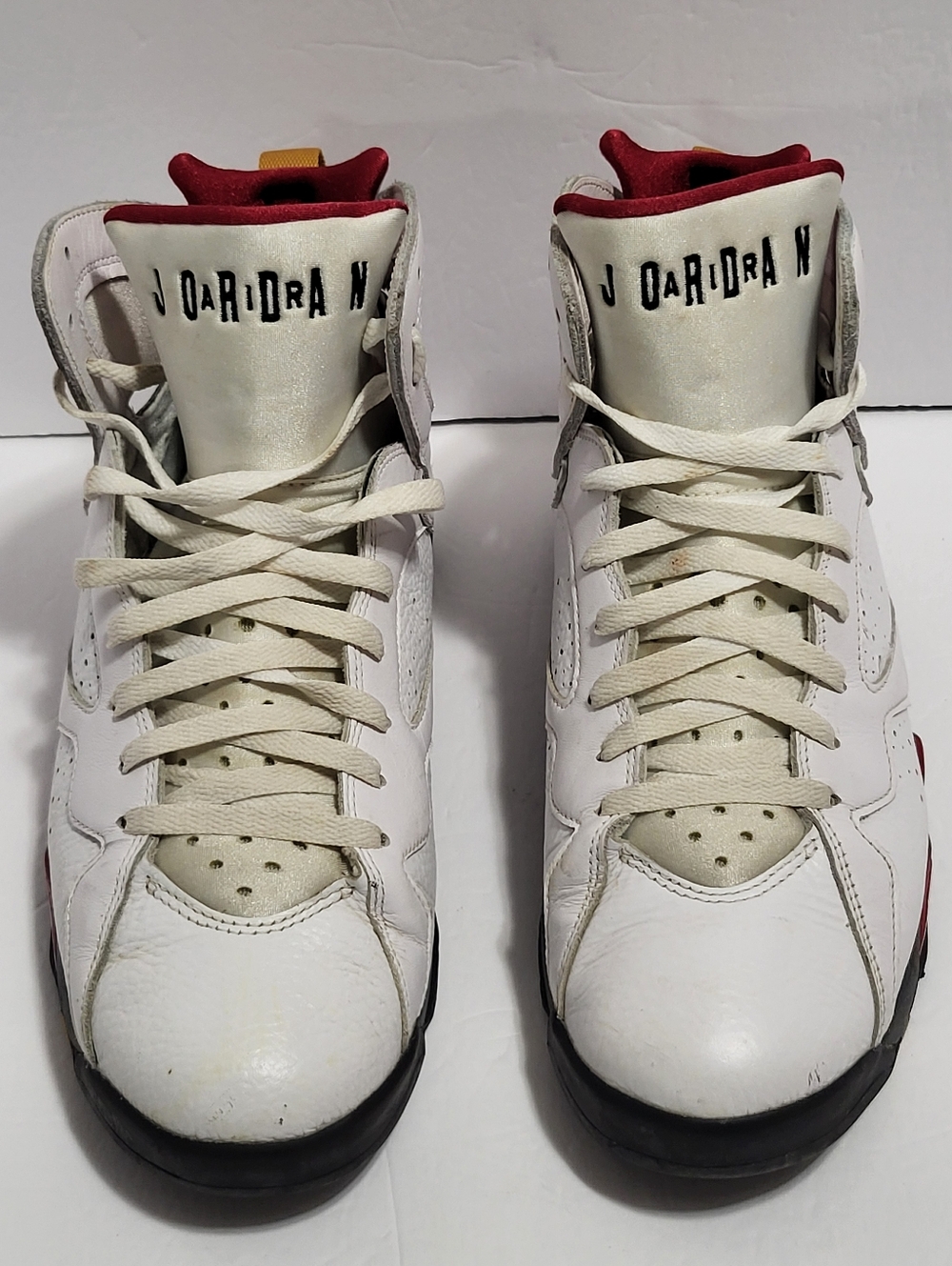 Nike Air Jordan White and Red Men's Athletic Shoes
